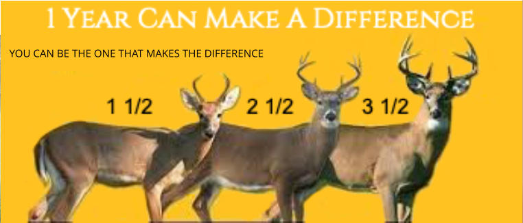 YOU CAN BE THE ONE THAT MAKES THE DIFFERENCE